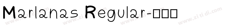 Marianas Regular字体转换